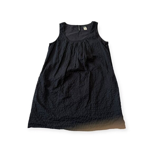 J. Crew Black Cotton sleeveles mini dress, Size L - Picture 4 of 10